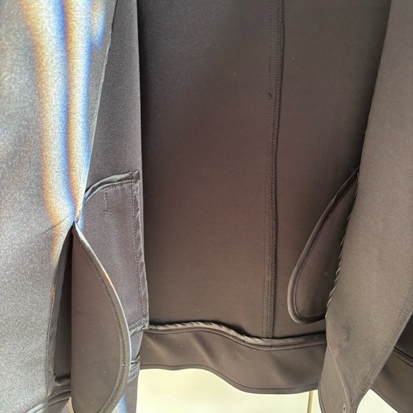 Anthropologie John + Jenn black scuba oversized moto jacket - Picture 8 of 11